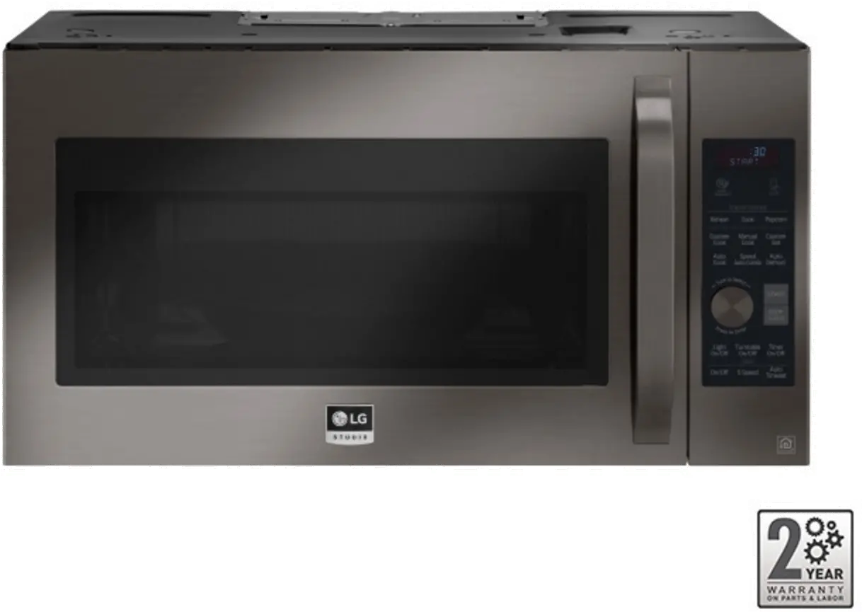 LSMC3089BD LG Studio Over the Range Microwave - 1.7 cu. ft. Black Stainless Steel-2