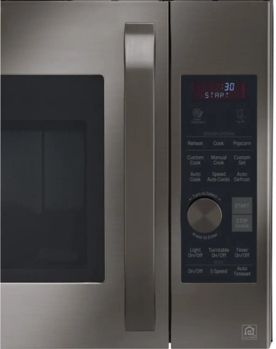 LSMC3089BD LG Studio Over the Range Microwave - 1.7 cu. ft. Black Stainless Steel-5