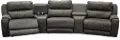Dazzle Slate Gray 5 Piece Power Reclining Sectional