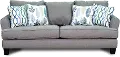 BRYSOF Bryn Gray-Blue Sofa