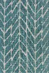 IE-02/8X11/ISLE Isle 8 x 11 Large Teal and Gray Indoor-Outdoor Rug