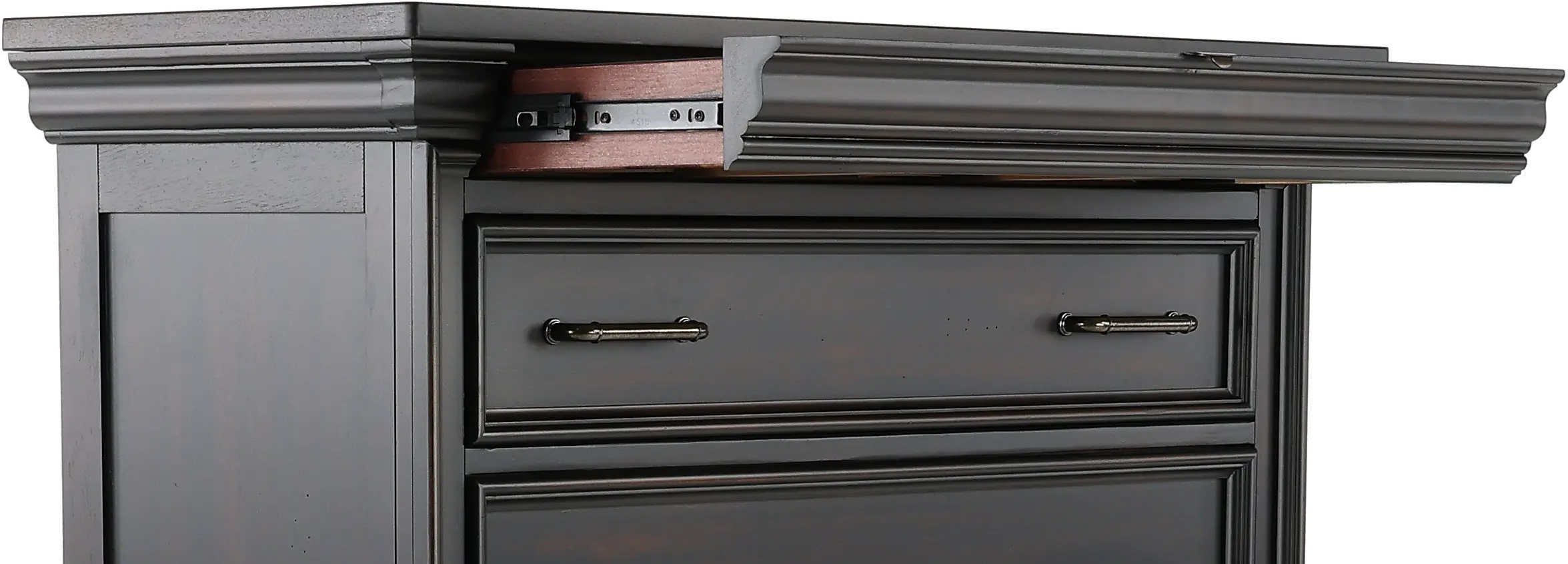 Caldwell Dark Brown Chest of Drawers-3