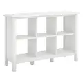 BDB145WH-03 Broadview Pure White 6 Cube Storage Bookcase