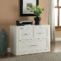 Modern White 2 Drawer Lateral File Cabinet - Catalina