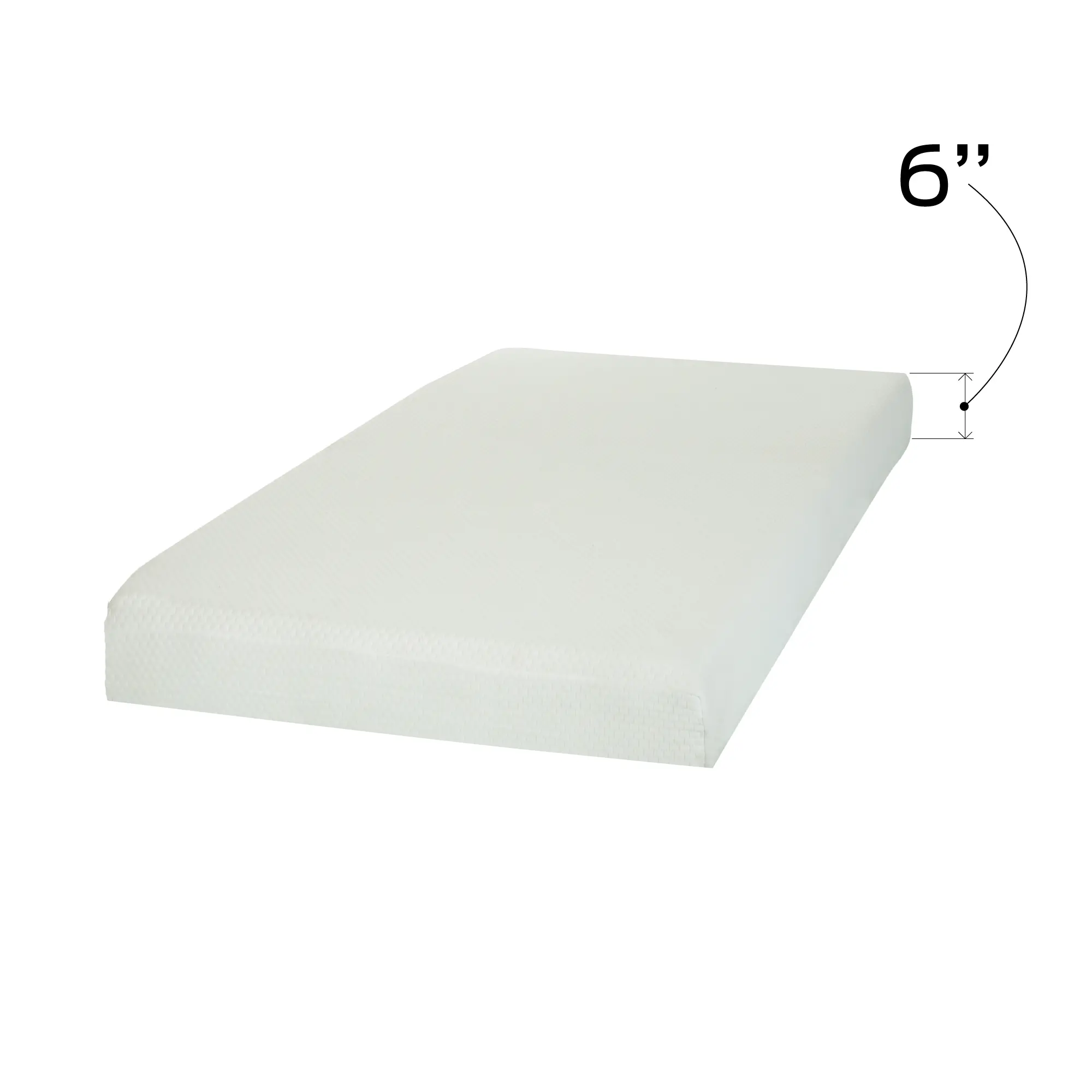 6 Inch Twin Mattress with Mattress Cover - Somea-5