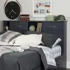10365 Ulysses Blue Full Bookcase Headboard - South Shore