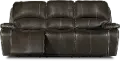 Jamestown Midnight Brown Manual Reclining Sofa