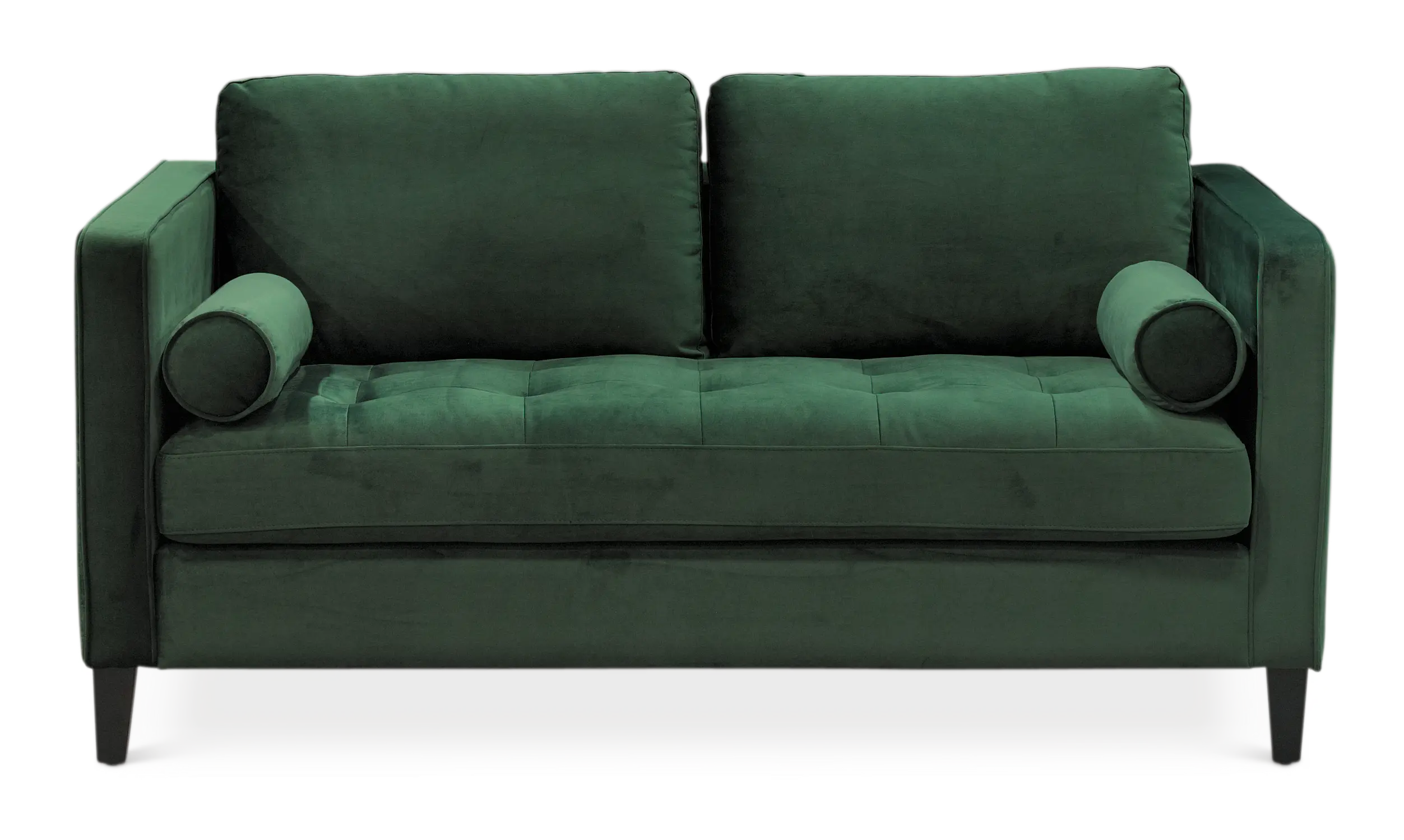 5552021 Magnolia Home Furniture Emerald Green Velvet Loveseat - Dapper-1