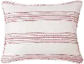 Red Ticking Stripe Standard Sham