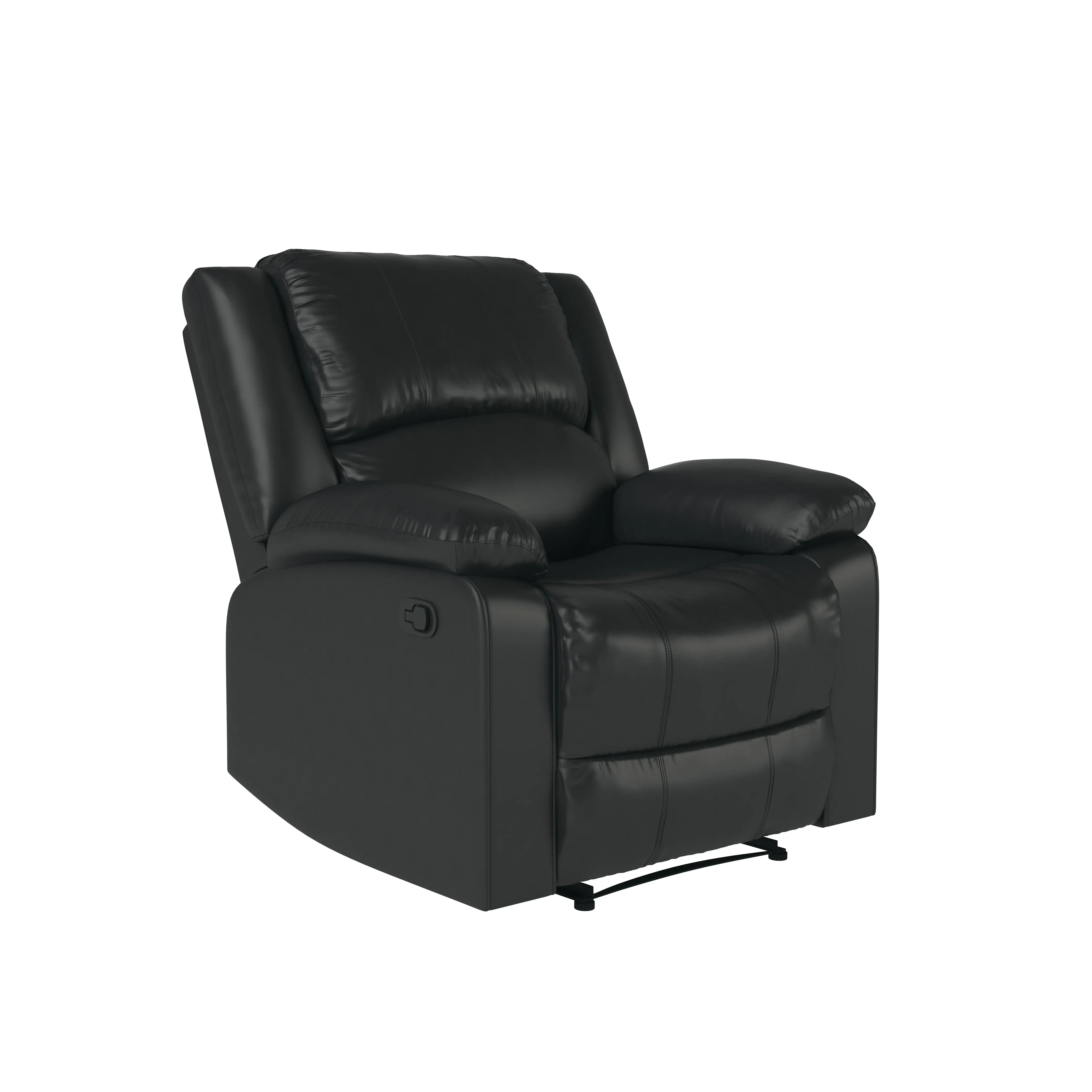 RR-PRK1CP3001 Relax-A-Lounger Preston Black Vegan Leather Recliner-4