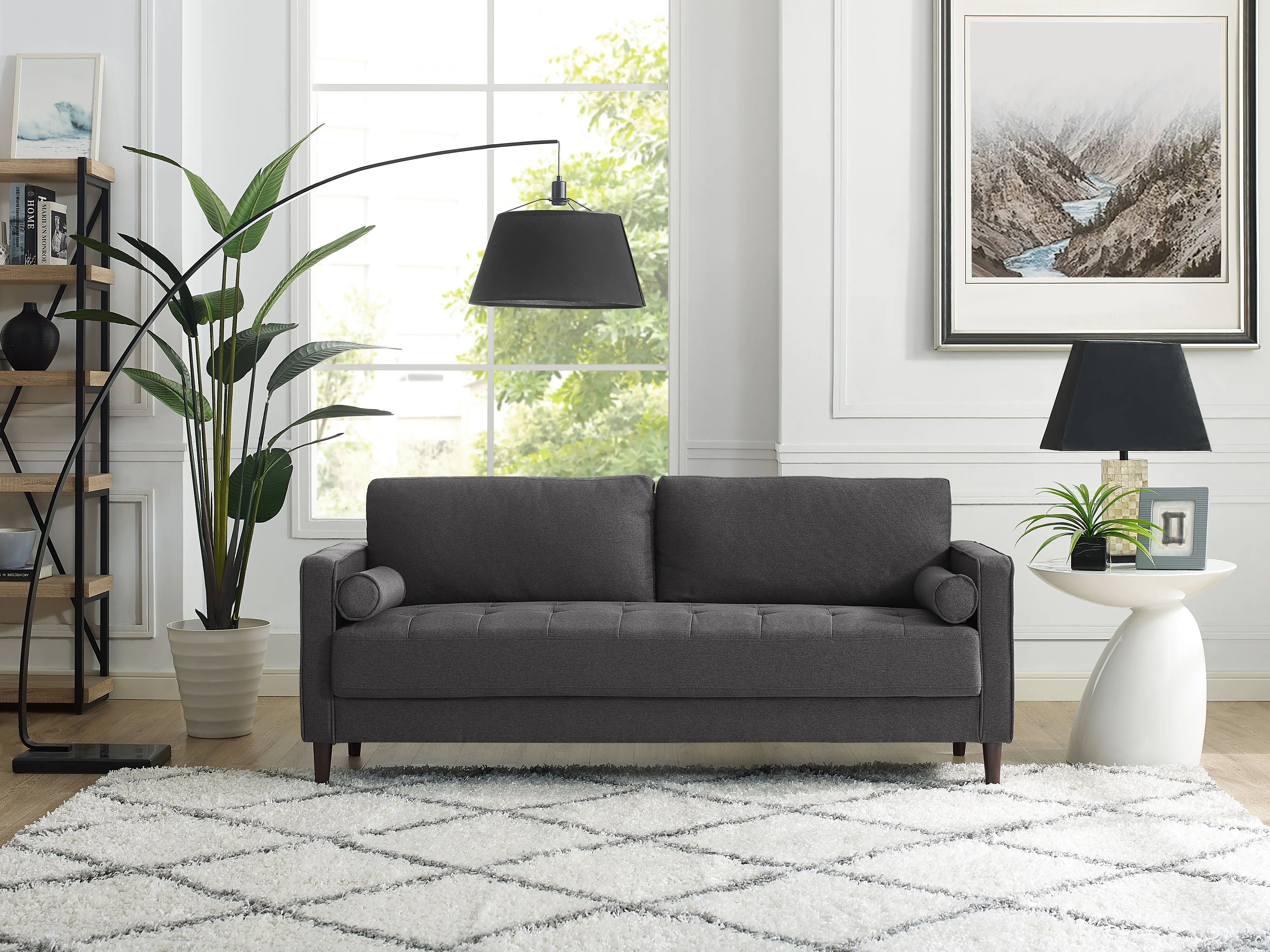 LKLGF2SP3GU3073 Lawrence Heather Gray Sofa-2