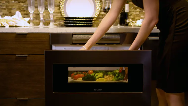 SMD2470AH Sharp Microwave Drawer - 1.2 cu. ft. Black Stainless Steel-5