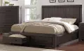 Heath Basalt Gray Casual Classic Full Storage Bed