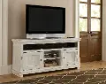 Willow Distressed White 64 TV Stand
