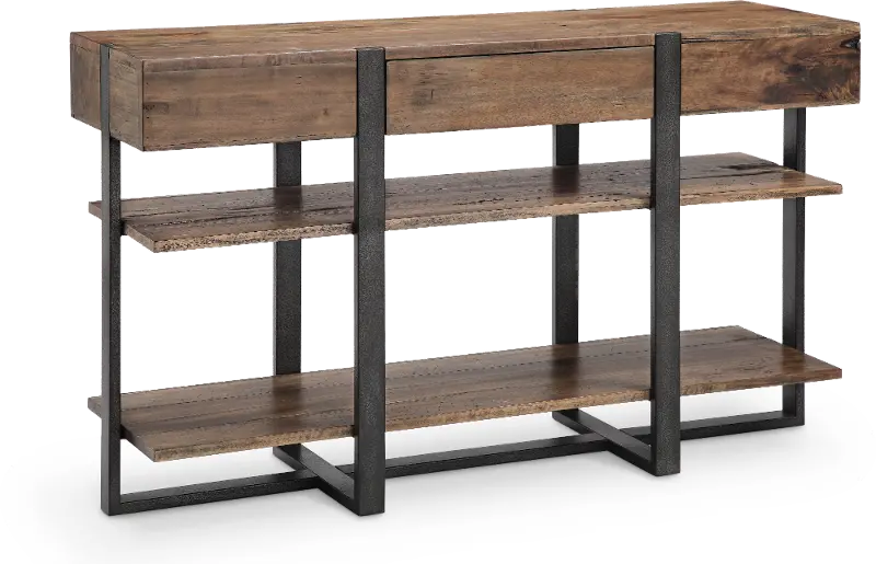 Prescott Brown Console Table