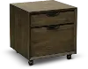 Harper Point Brown Two Drawer Rolling File Cabinet