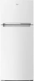 WRT518SZFW Whirlpool 18 cu ft Top Freezer Refrigerator - 28 W White