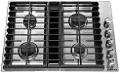KCGD500GSS KitchenAid 30 Inch 4-Burner Gas Downdraft Cooktop - Stainless Steel