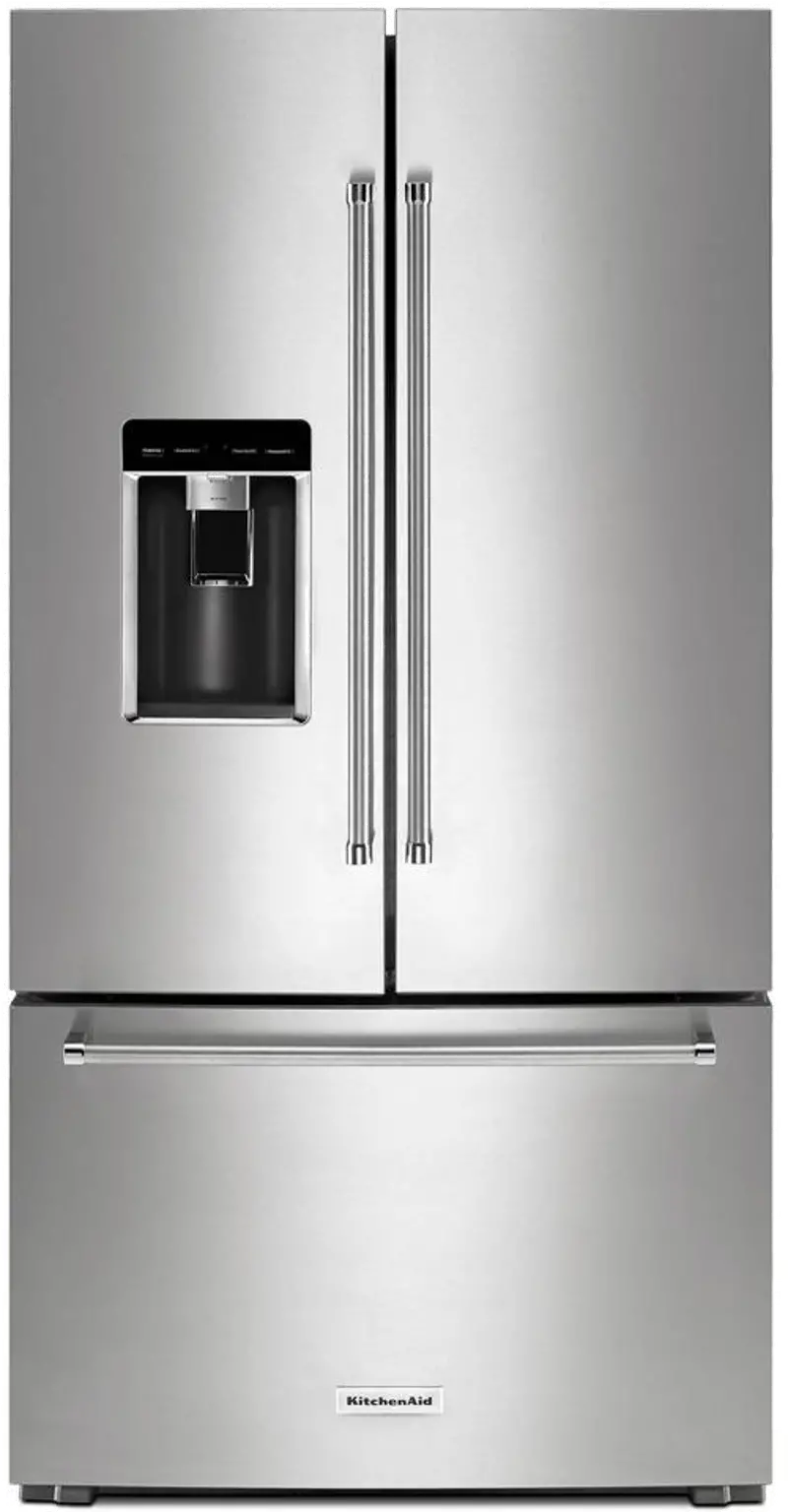 KitchenAid 23.8 cu ft French Door Refrigerator - Counter Depth Stainless Steel