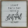 White, Black and Brown Grateful Wooden Sign