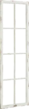 90901547 Magnolia Home Furniture Distressed White Wood Window Frame