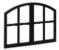 8031515DB Magnolia Home Furniture Chimney Black Simple Window Pane