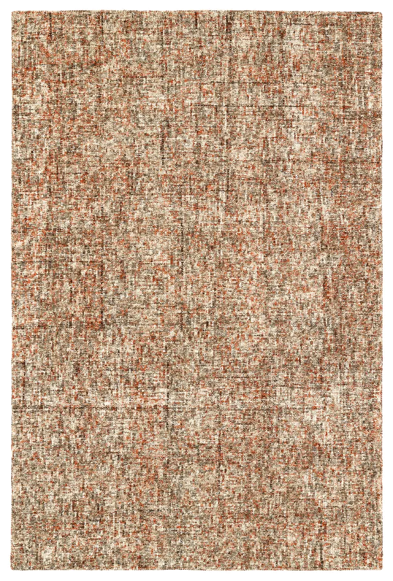 Calisa 5 x 8 Kaleidoscope Rust Area Rug