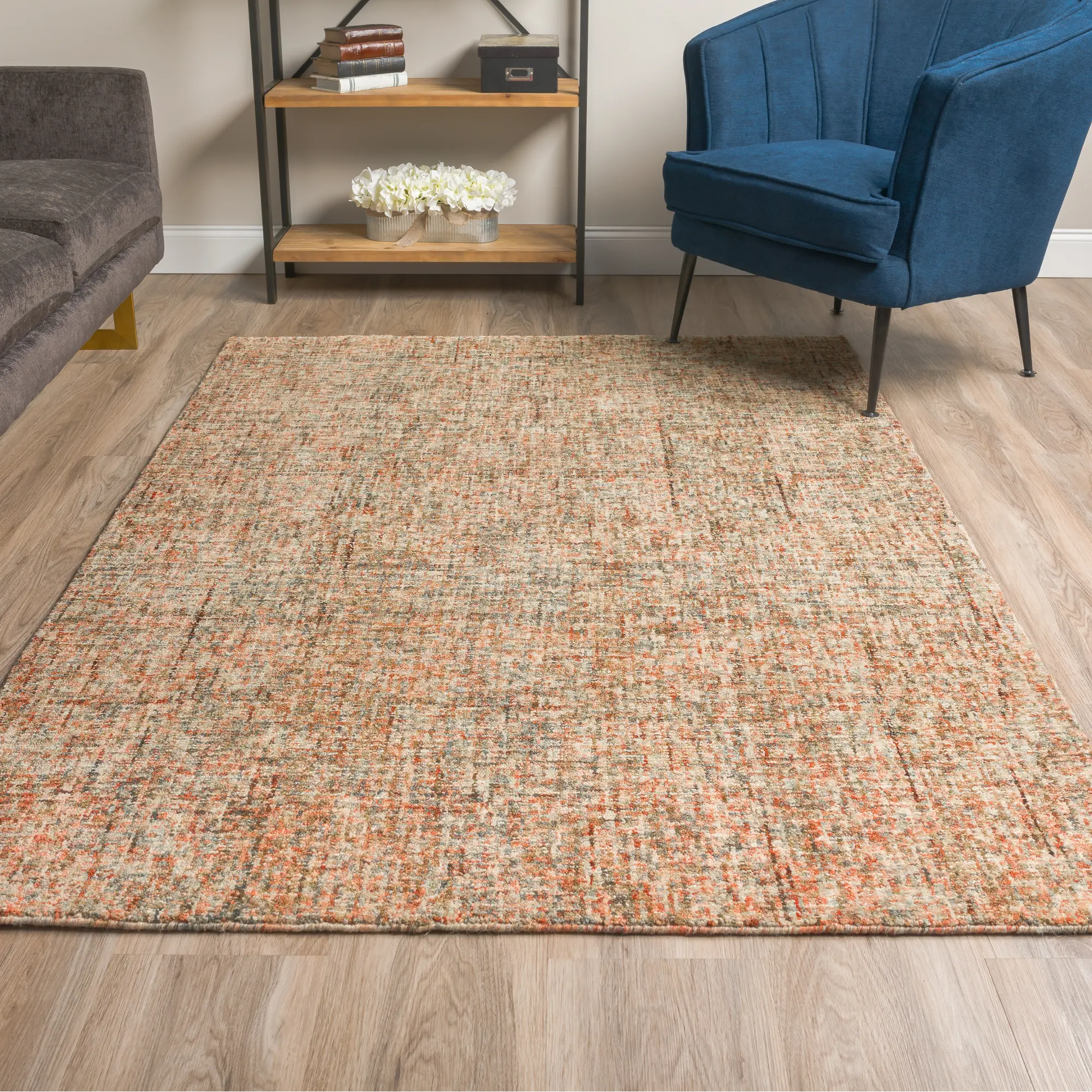 CS5KA/5X8/CALISA Calisa 5 x 8 Kaleidoscope Rust Area Rug-5