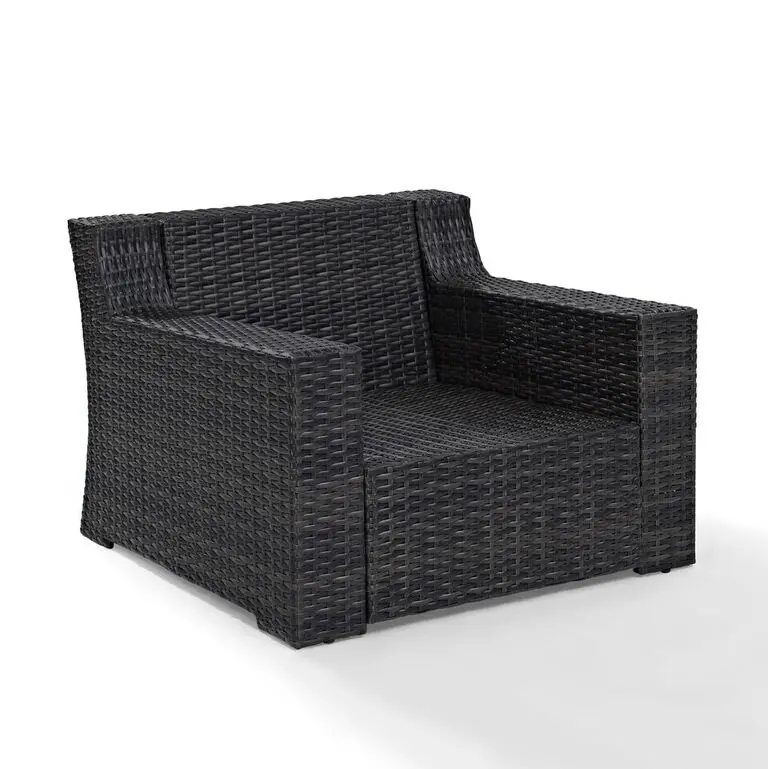 CO7155-BR Beaufort Blue and Wicker Armchair-4