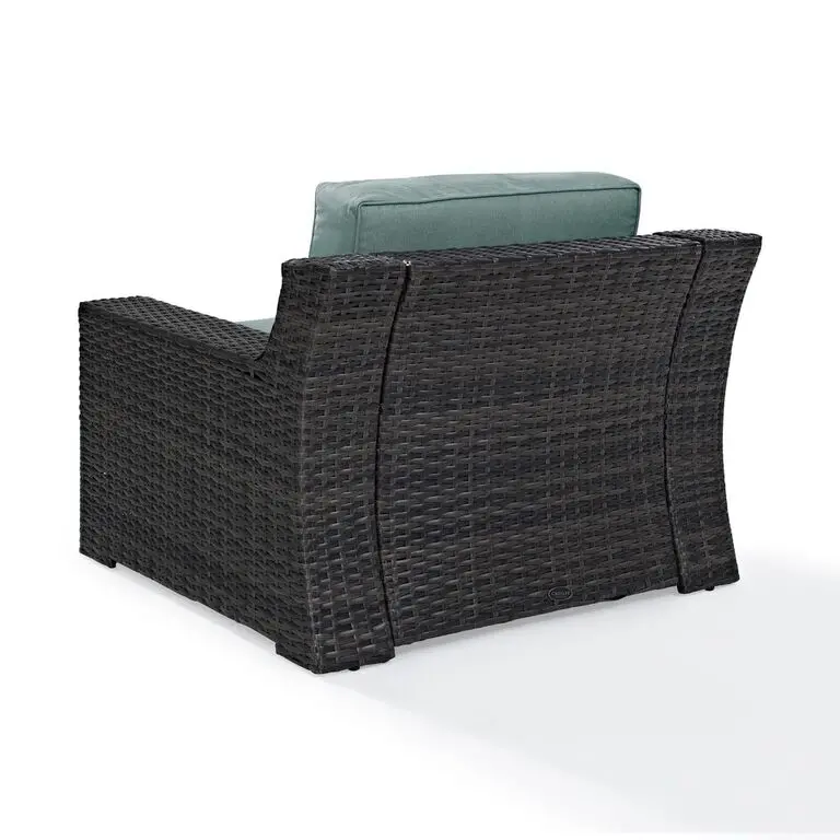 CO7155-BR Beaufort Blue and Wicker Armchair-6