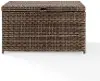 CO7305-WB Bradenton Brown Wicker Patio Storage Bin