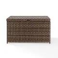CO7305-WB Bradenton Brown Wicker Patio Storage Bin