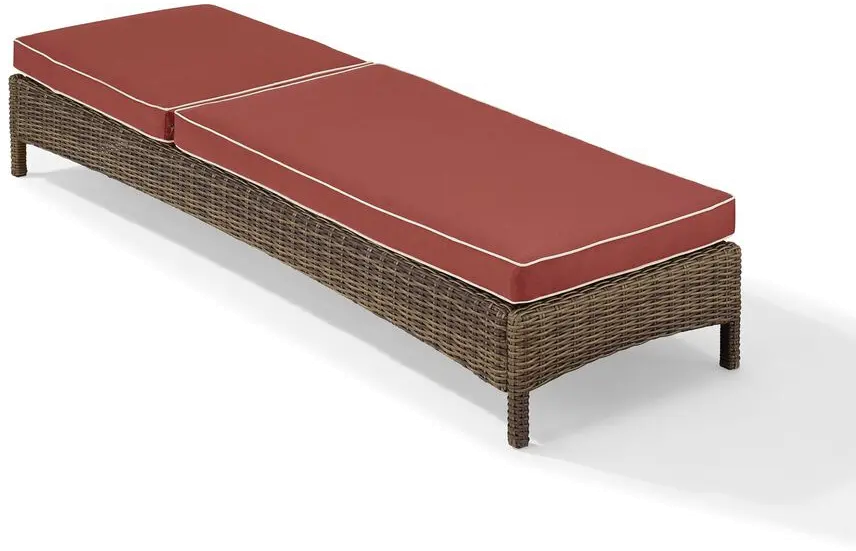 KO70070WB-SG Bradenton Sangria and Wicker Patio Chaise Lounge-3