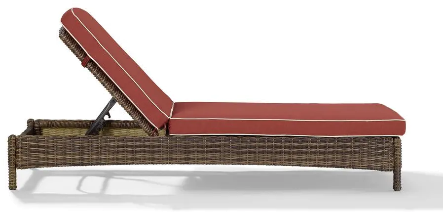 KO70070WB-SG Bradenton Sangria and Wicker Patio Chaise Lounge-5