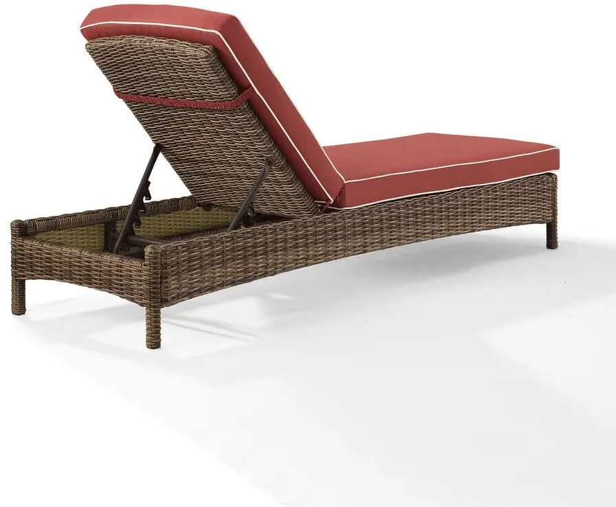 KO70070WB-SG Bradenton Sangria and Wicker Patio Chaise Lounge-6