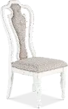 244-C2501S Magnolia Manor Antique White Upholstered Dining Chair