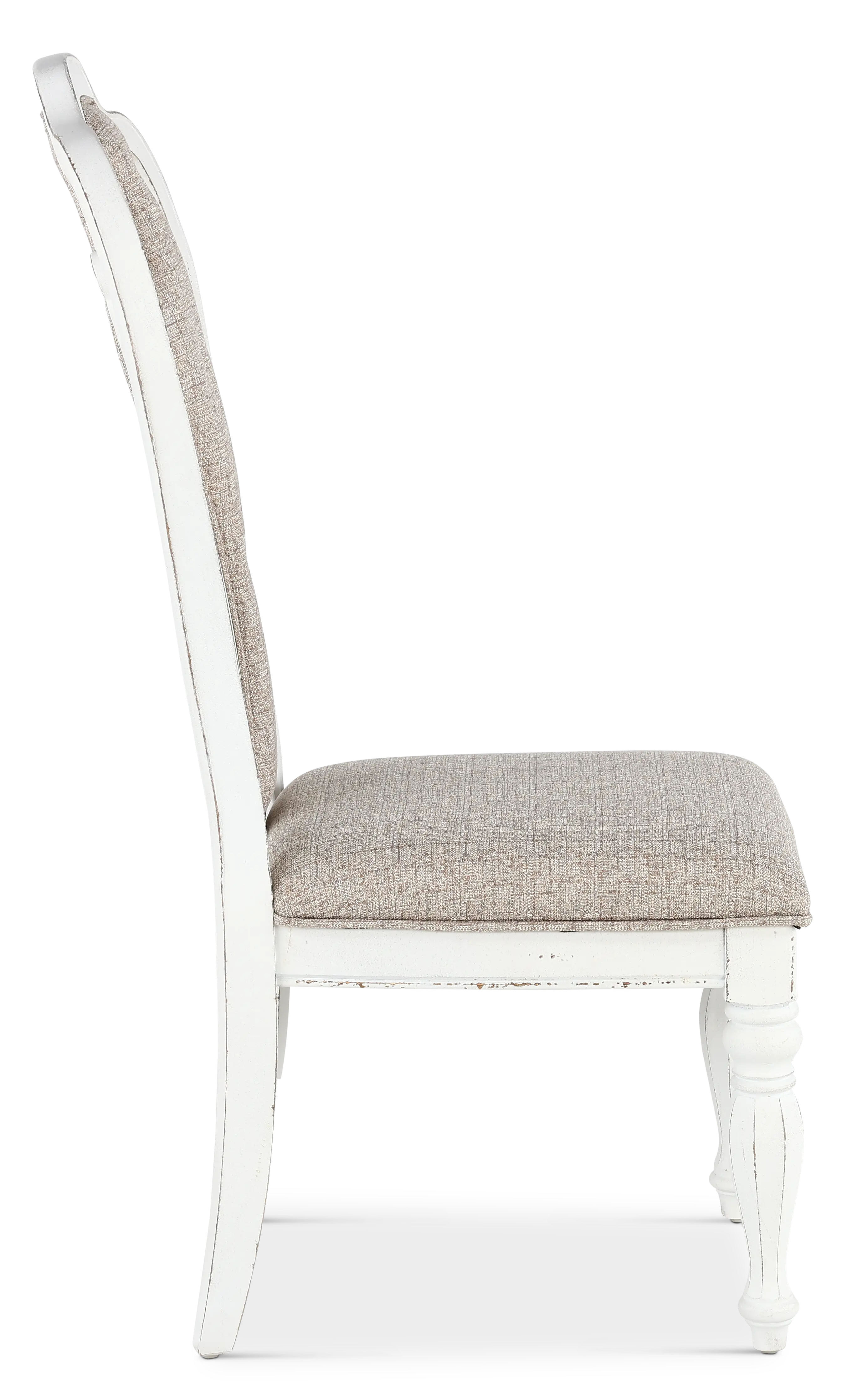 244-C2501S Magnolia Manor Antique White Upholstered Dining Chair-6