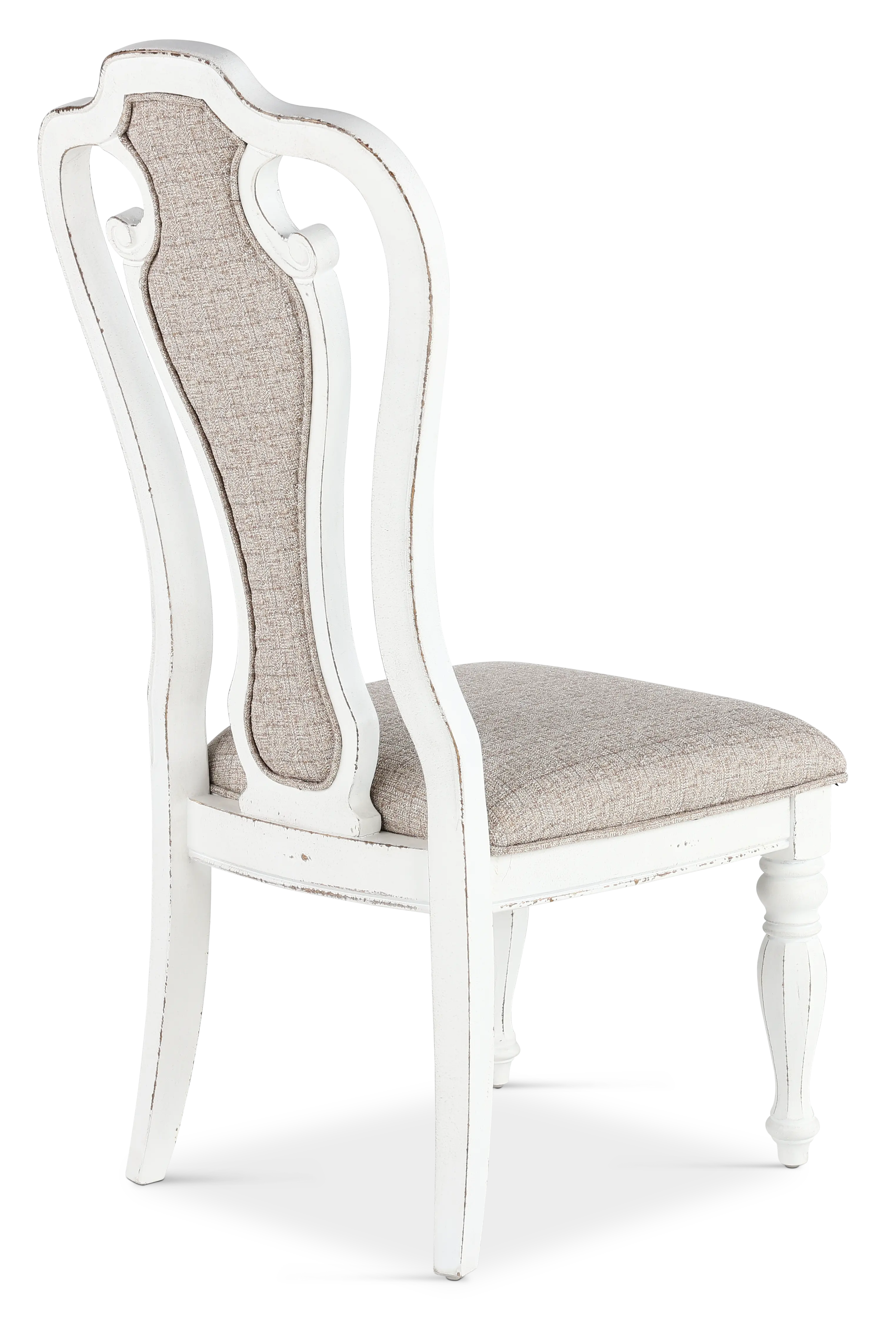 244-C2501S Magnolia Manor Antique White Upholstered Dining Chair-7