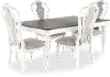 5PC:244 Magnolia Manor Antique White 5 Piece Dining Set