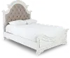 244-BED6/6 Magnolia Manor Antique White Upholstered King Bed