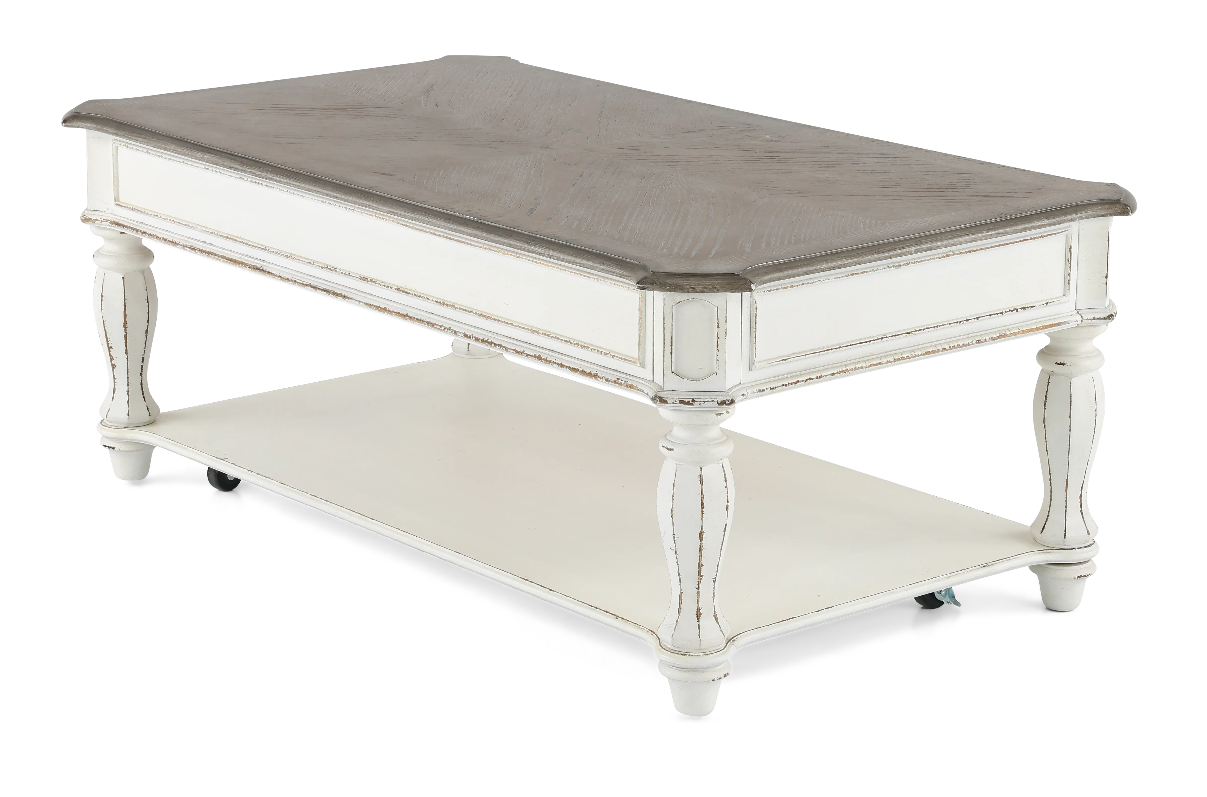 244-OT1010 Magnolia Manor White Coffee Table-6