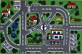 5 x 7 Medium City Streets Multi-Color Area Rug - Fun Time