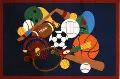 3 x 5 X-Small Sports America Multi-Color Area Rug - Fun Time