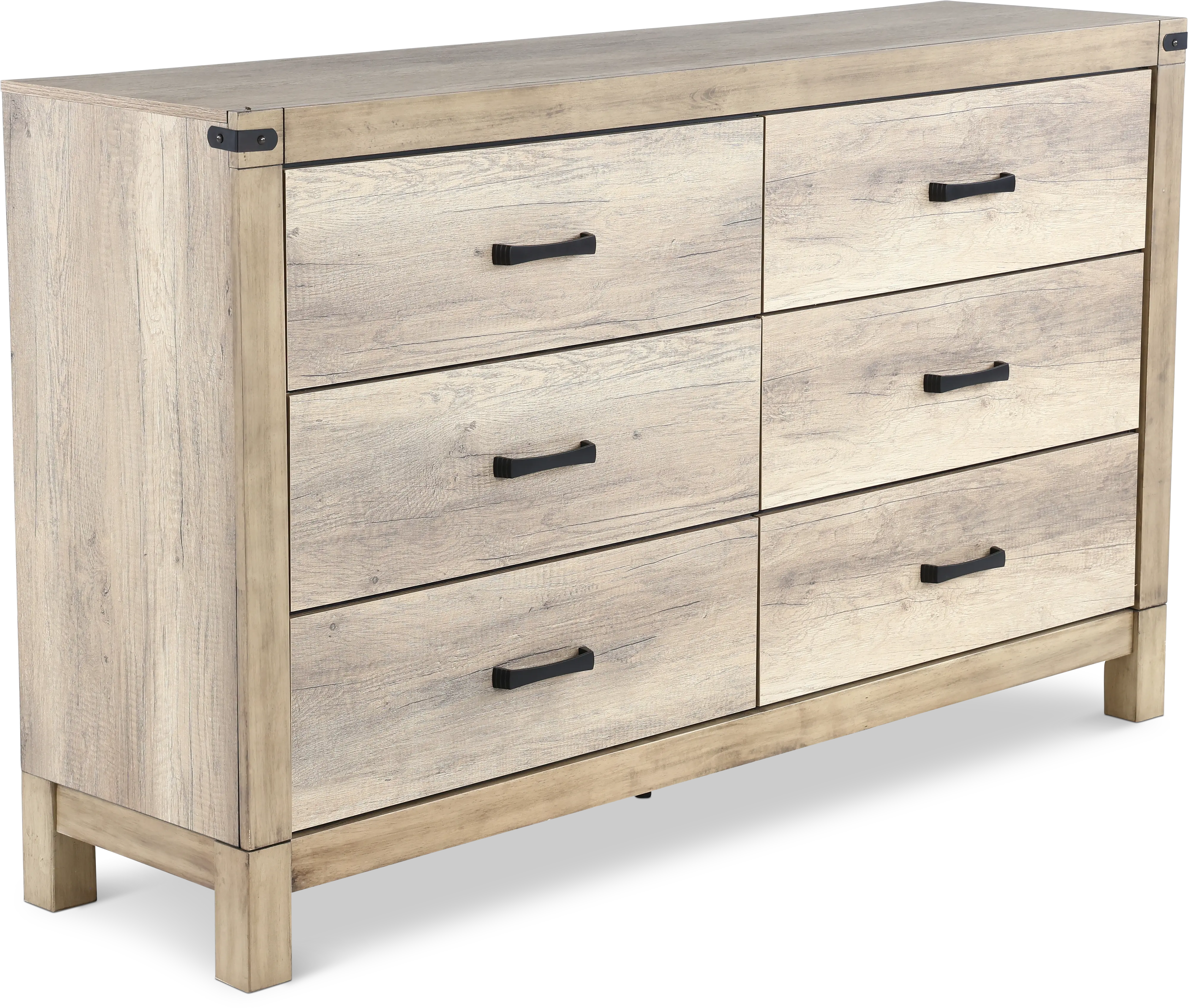 Matteo Antiqued White Dresser-4