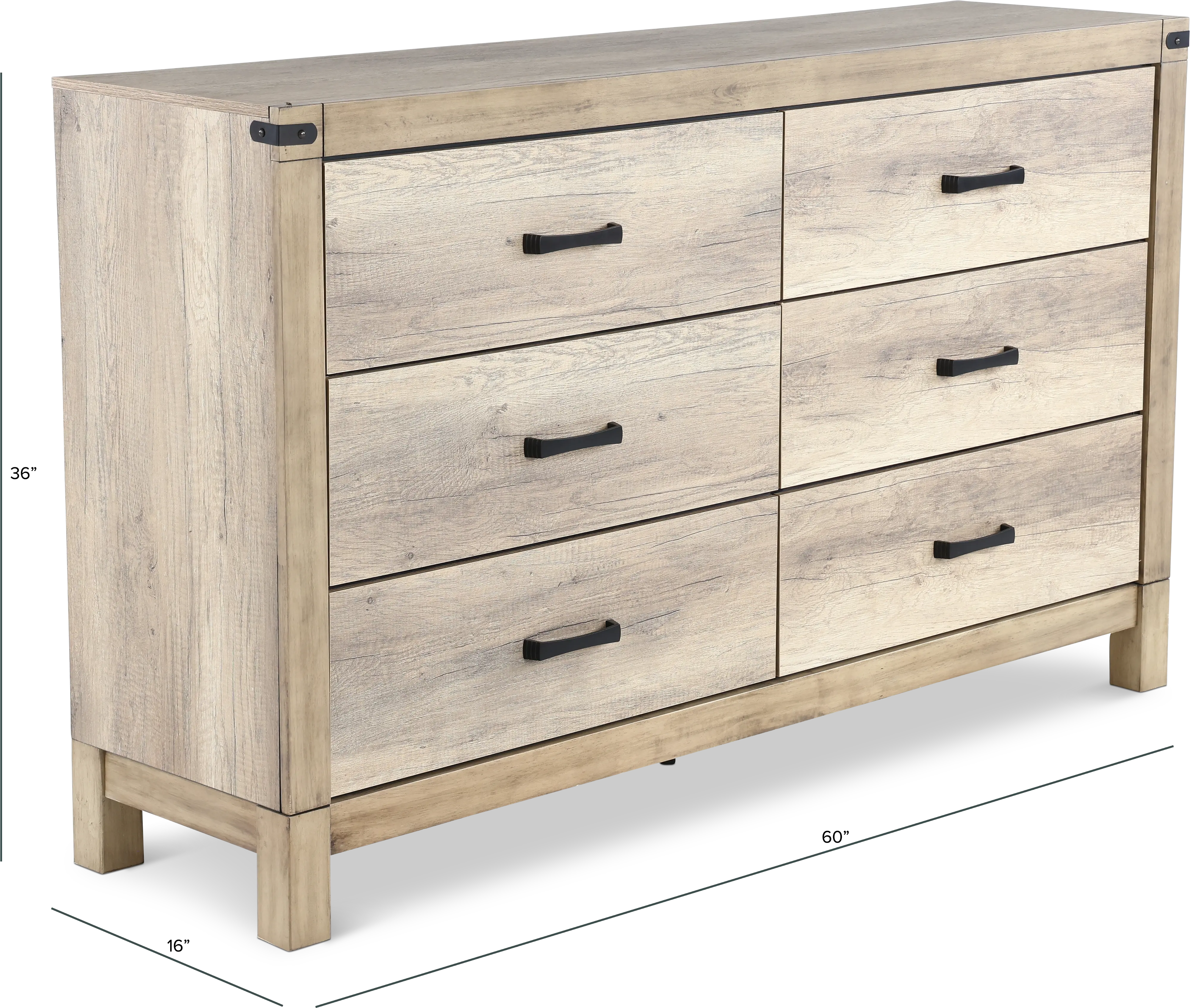 Matteo Antiqued White Dresser-3