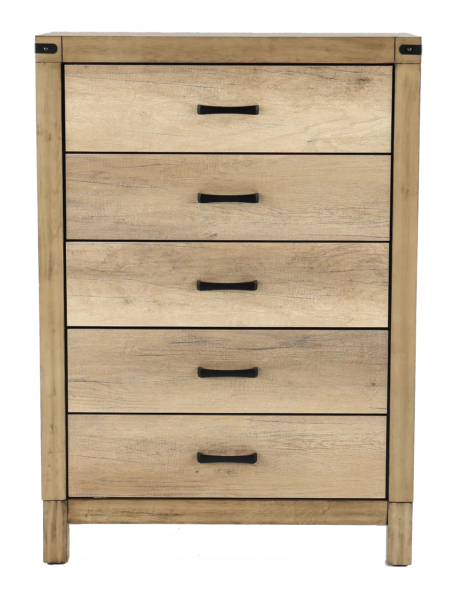 Matteo Rustic Contemporary Antiqued White Chest of Drawers-1