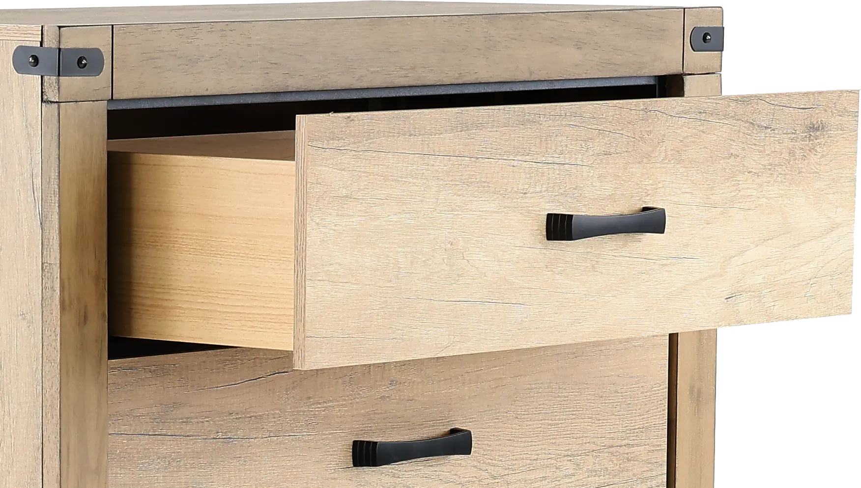 Matteo Rustic Contemporary Antiqued White Chest of Drawers-7