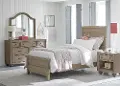 Classic Weathered Gray 4 Piece Twin Bedroom Set - Heather