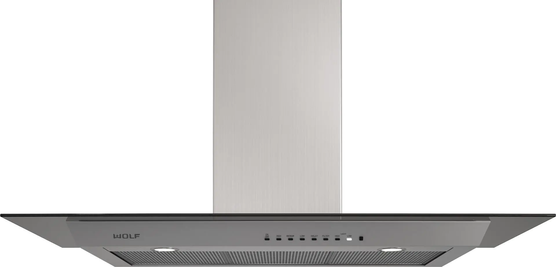 VW45G Wolf 45 Inch Cooktop Wall Hood - Stainless Steel, Glass-1