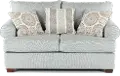 ALILOV/CACMIS Alison Blue-Gray Loveseat